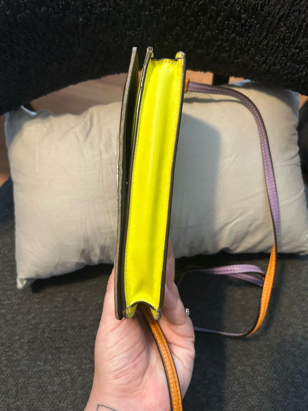 Coach Anna Foldover Signature Crossbody Colorful Accents - Picture 5 of 7